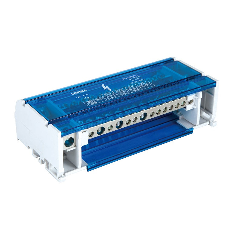 Leipole UK415 4-Pole High Density Distribution Block 125A