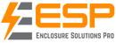 Logo of ESP Enclosure Solutions Pro with orange and gray design on a white background