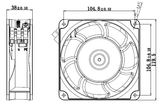 Leipole 120x120x38mm High-Efficiency Axial Cooling Fan
