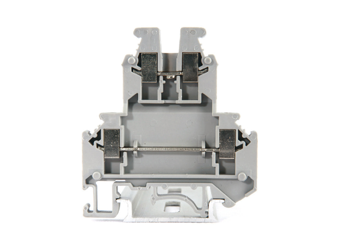 Leipole JUKK5 Two Level Screw Terminal Block 4mm Grey - Pack of 50