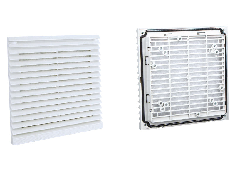 FB9804/150B Slim Filter Fan | 204x204 mm, 150mm Ball-Bearing | 230V / 115V AC IP54 Cabinet Filter Fan