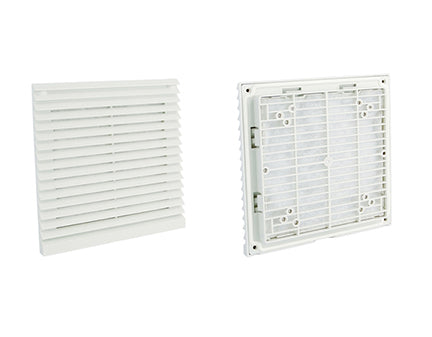 FB9804/120B Slim Filter Fan | 204x204 mm, 120mm Ball-Bearing | 230V / 115V AC IP54 Cabinet Filter Fan
