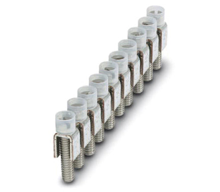 FBI 10 Fixed Bridge for JUK Screw Terminal Blocks | 6 Sizes for 5.2–15.2 mm Terminal Width | Screw-In Centre Jumper | Pack of 10–50