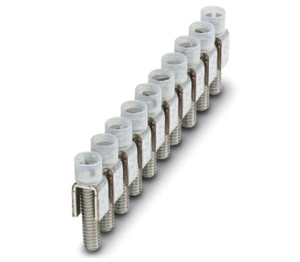 FBI 10 Fixed Bridge for JUK Screw Terminal Blocks | 6 Sizes for 5.2–15.2 mm Terminal Width | Screw-In Centre Jumper | Pack of 10–50