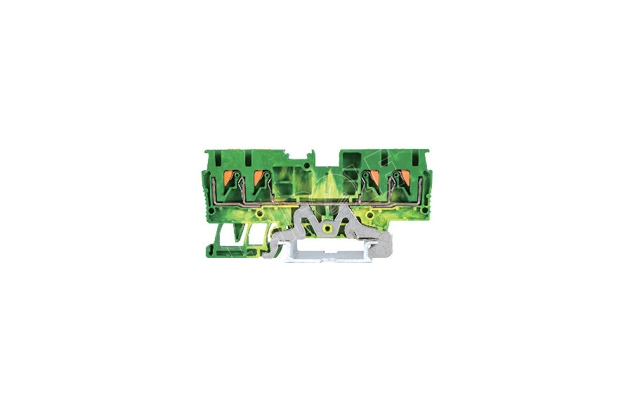 4-Conductor Ground Terminal JPT2.5-QU-PE DIN Rail Block - Pack of 50
