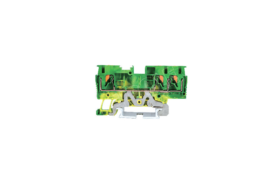 3-Conductor Ground Terminal JPT4-TW-PE DIN Rail Block - Pack of 50