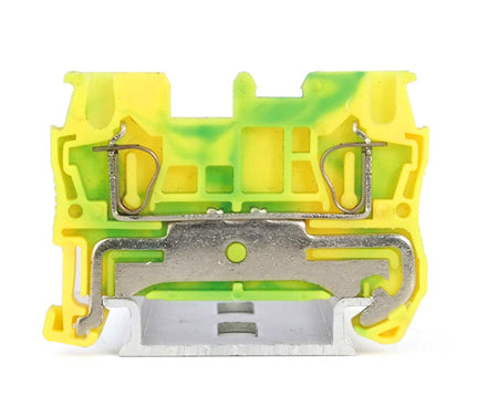 JST2.5-PE Spring Ground Terminal Block | 2.5 mm², Yellow-Green | PE Earth Terminal | Pack of 50
