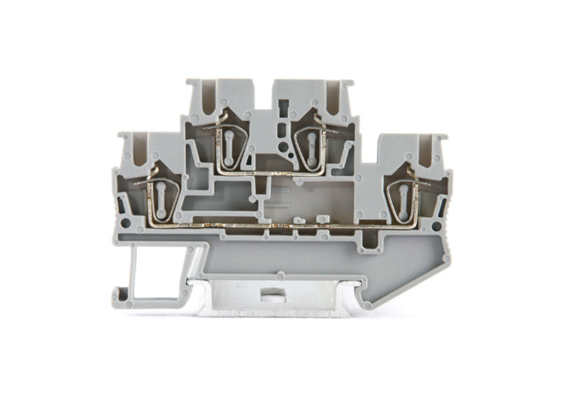 JSTTB2.5 Double-Level Spring Terminal Block | 2.5 mm², Grey | Two-Tier Terminal | Pack of 50