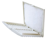 Industrial electrical enclosure FILTER MAT assembly compatible with ventilation filters